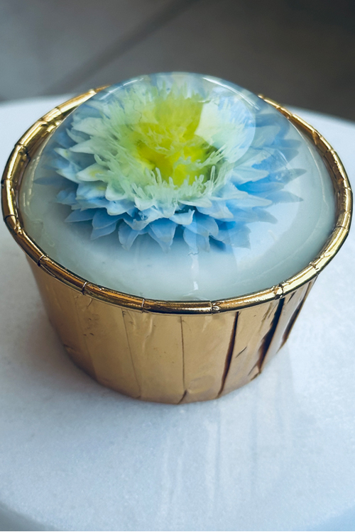 Blue Flower Cupcake